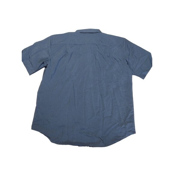 Orvis Men's Short Sleeve Performance Tech Shirt L‎ Navy Blue Button Down - Picture 5 of 8